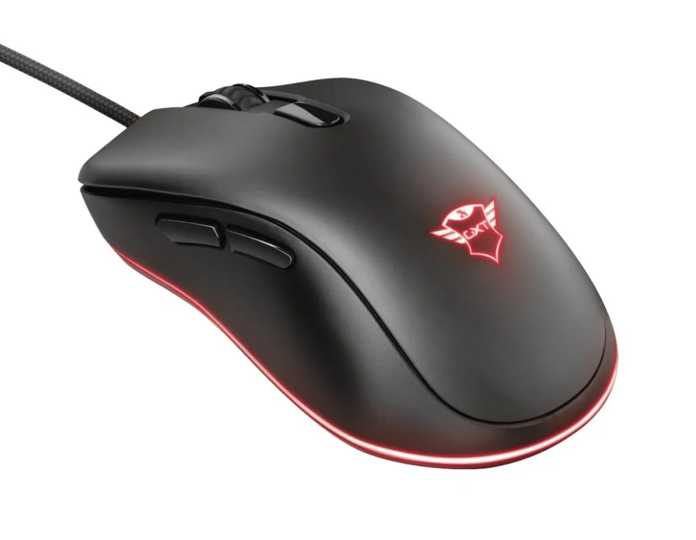 Imagem 2 de 5 do produto Mouse Gamer Trust GXT930, Iluminação RGB, USB, Preto.
