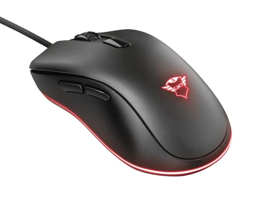 Imagem 5 de 5 do produto Mouse Gamer Trust GXT930, Iluminação RGB, USB, Preto.