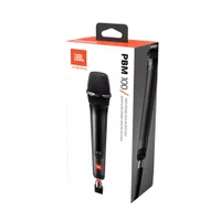Microfone JBL Vocal Dinâmico Cardióide Com Cabo, Preto, Pbm100