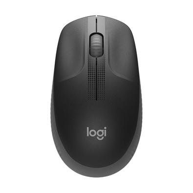 Mouse Logitech, Carvão, Sem Fio - M190