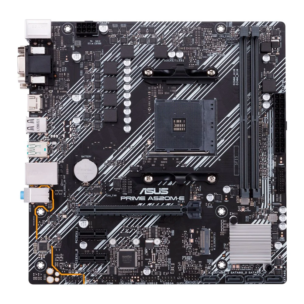 Imagem 4 de 5 do produto Placa Mãe Asus Prime A520M-E, AMD AM4, mATX, DDR4
