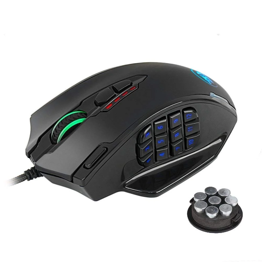 Imagem 5 de 5 do produto Mouse Gamer Redragon Impact Chroma 18 Botões Laterias Sensor PMW3327 12400DPI - M908