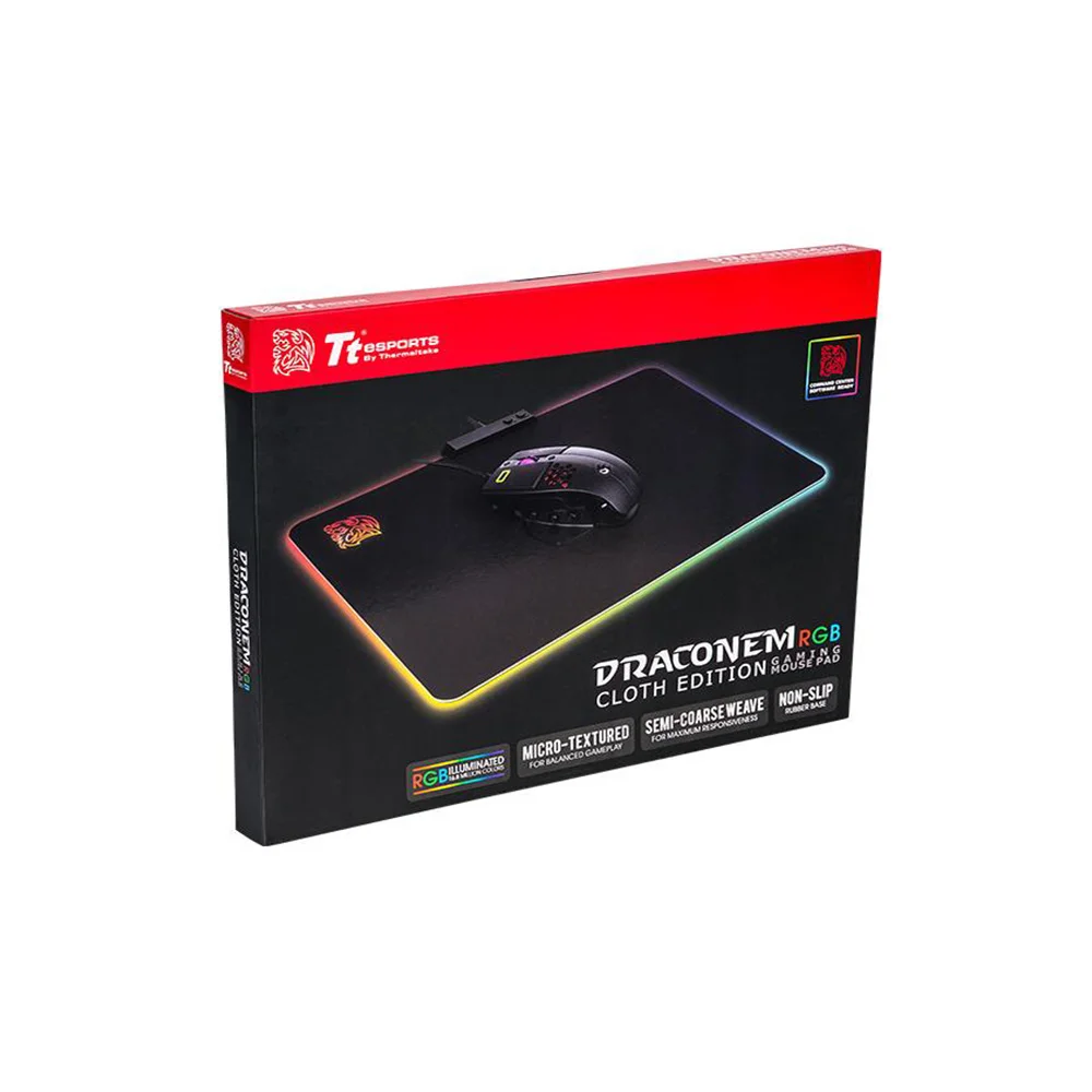 Imagem 5 de 5 do produto Mousepad Tt Sports Draconem Rgb Cloth Edition Mp-dcm-rgbsms-01