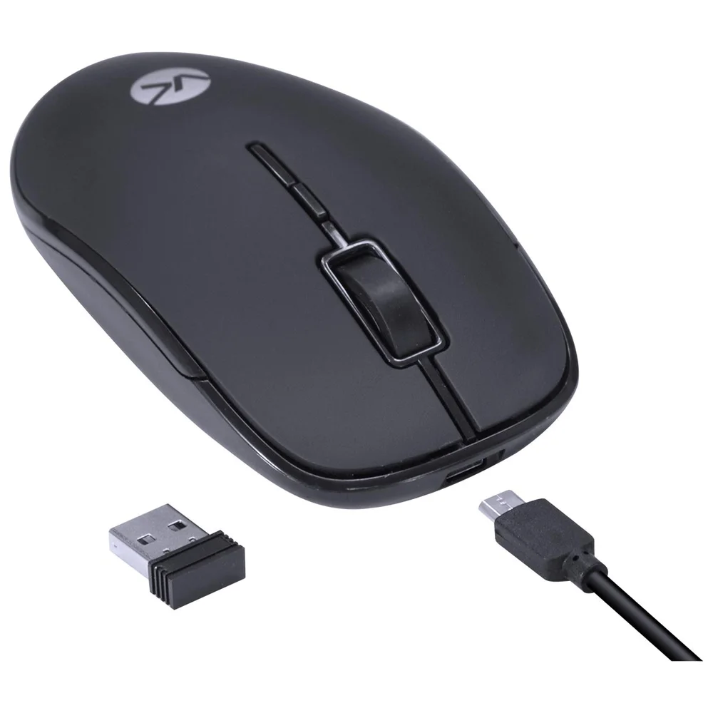 Imagem 3 de 5 do produto Mouse Sem Fio Vinik, Receptor USB, Recarregável, Power One, 1600DPI - PM100