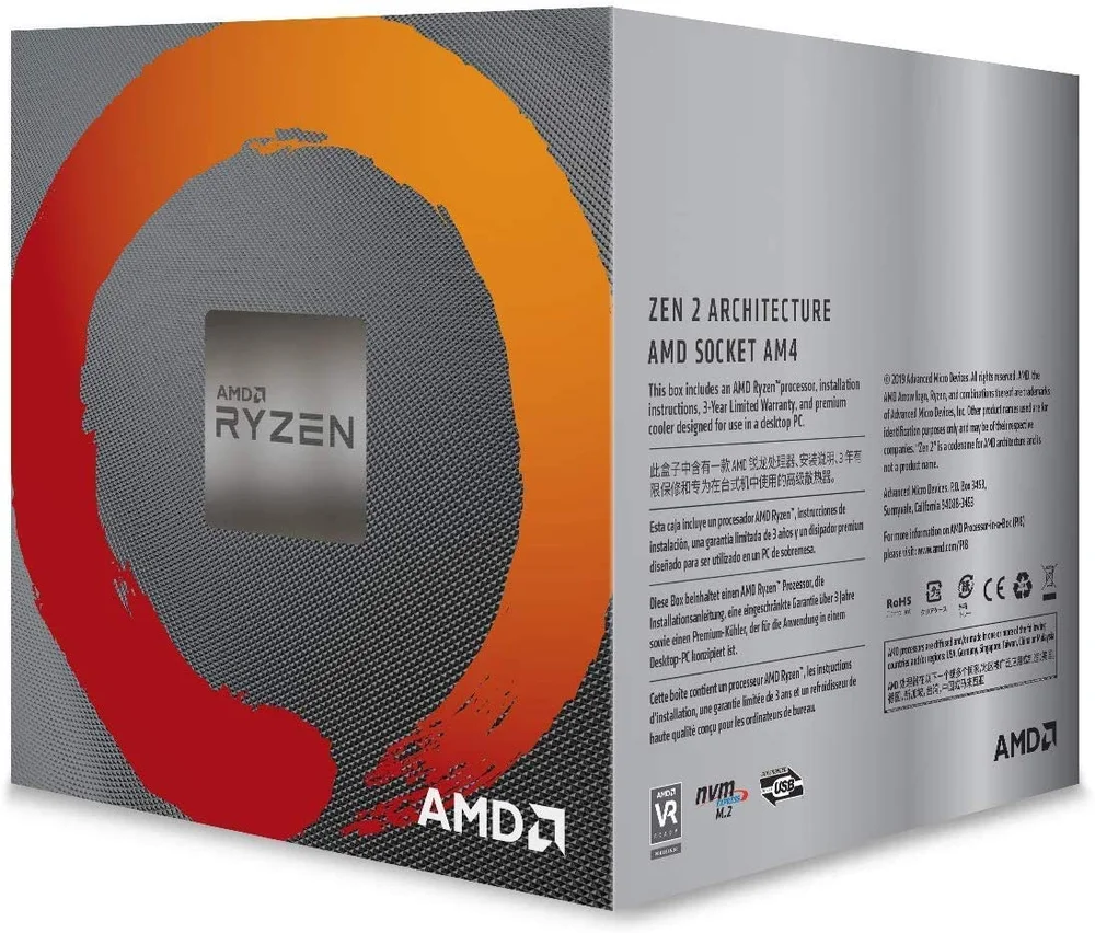 Processador AMD Ryzen 5 3600X, 3.8GHz (4.4GHz Max Turbo), Cache 32MB, AM4, DDR4 - 100-100000022BOX Processador AMD Ryzen 5 3600X, 3.8GHz (4.4GHz Max Turbo), Cache 32MB, AM4, DDR4 - 100-100000022BOX