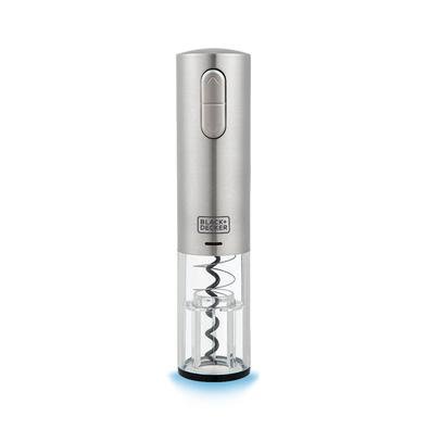 Abridor de Vinho Black+Decker Em Inox W10, Gourmand Gris
