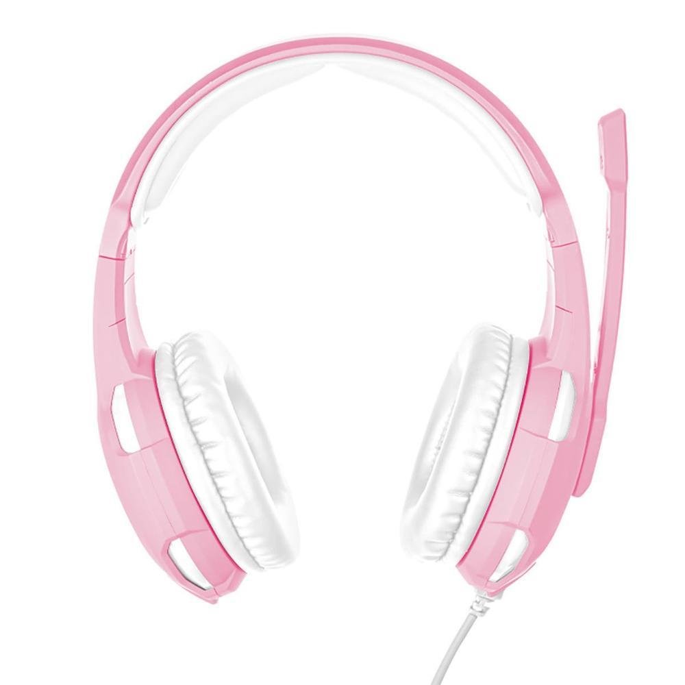Headset Trust Gxt Pink Headset Gamer GTX Radius Trust Com Fio KaBuM