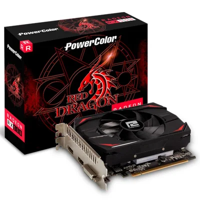 Placa de Vídeo PowerColor AMD RX 550 Radeon, 4GB DDR5 - AXRX 550 4GBD5-DH