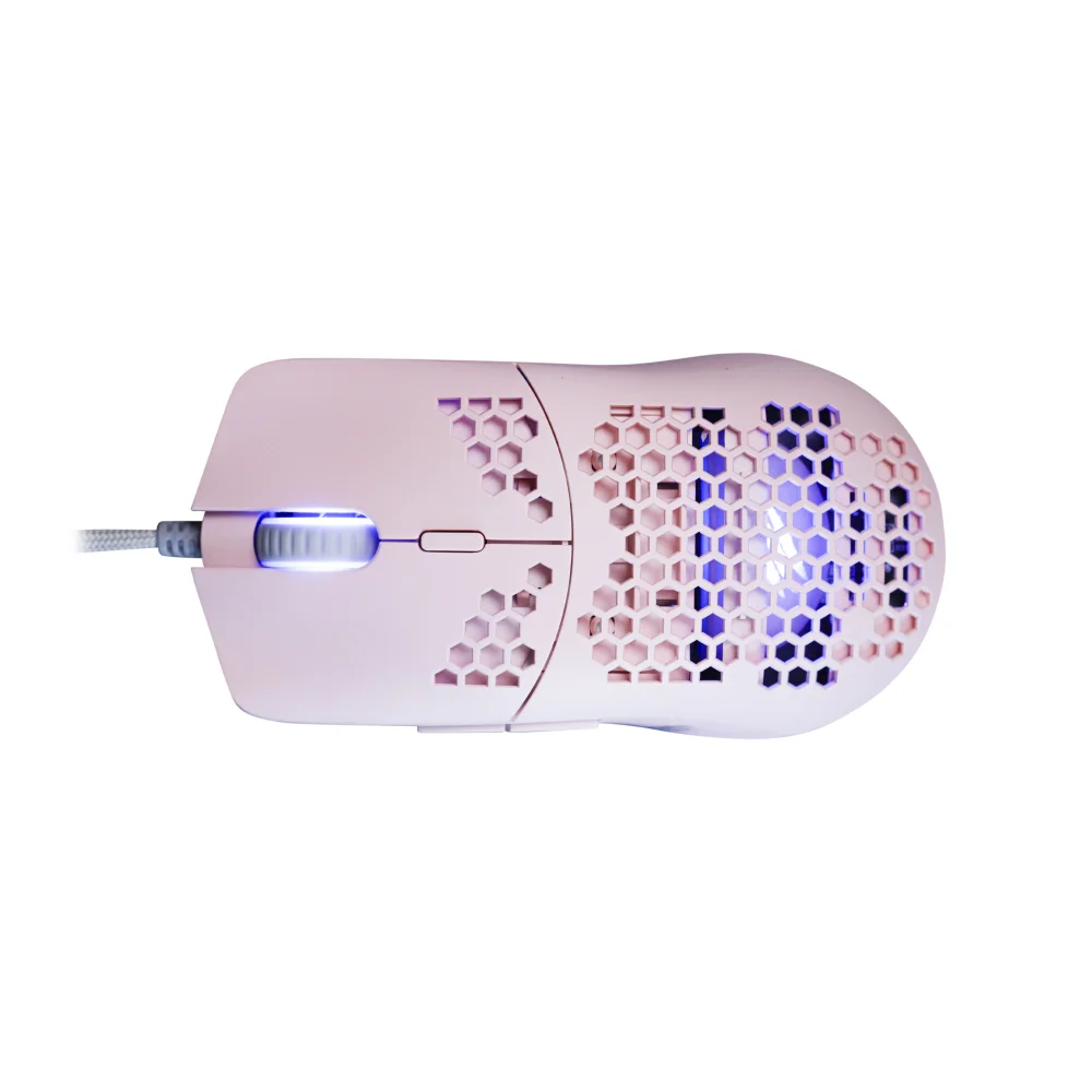 Imagem 3 de 4 do produto Mouse Gamer Dyon-X com RGB, 6200DPI, Rosa - Ms322s