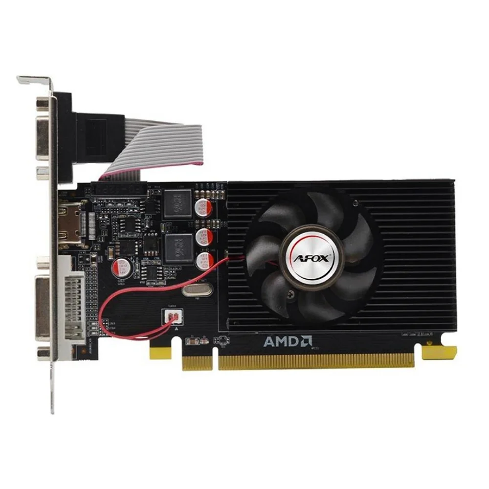 Imagem 4 de 4 do produto Placa de Vídeo Afox AMD Radeon R5 230, 2GB DDR3, Low Profile - AFR5230-2048D3L4