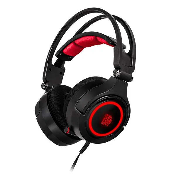 Headset Gamer Thermaltake Cronos Ring, RGB, 7.1, Preto - Ht-Cra-Diecbk-20 Headset Gamer Thermaltake Cronos Ring, RGB, 7.1, Preto - Ht-Cra-Diecbk-20
