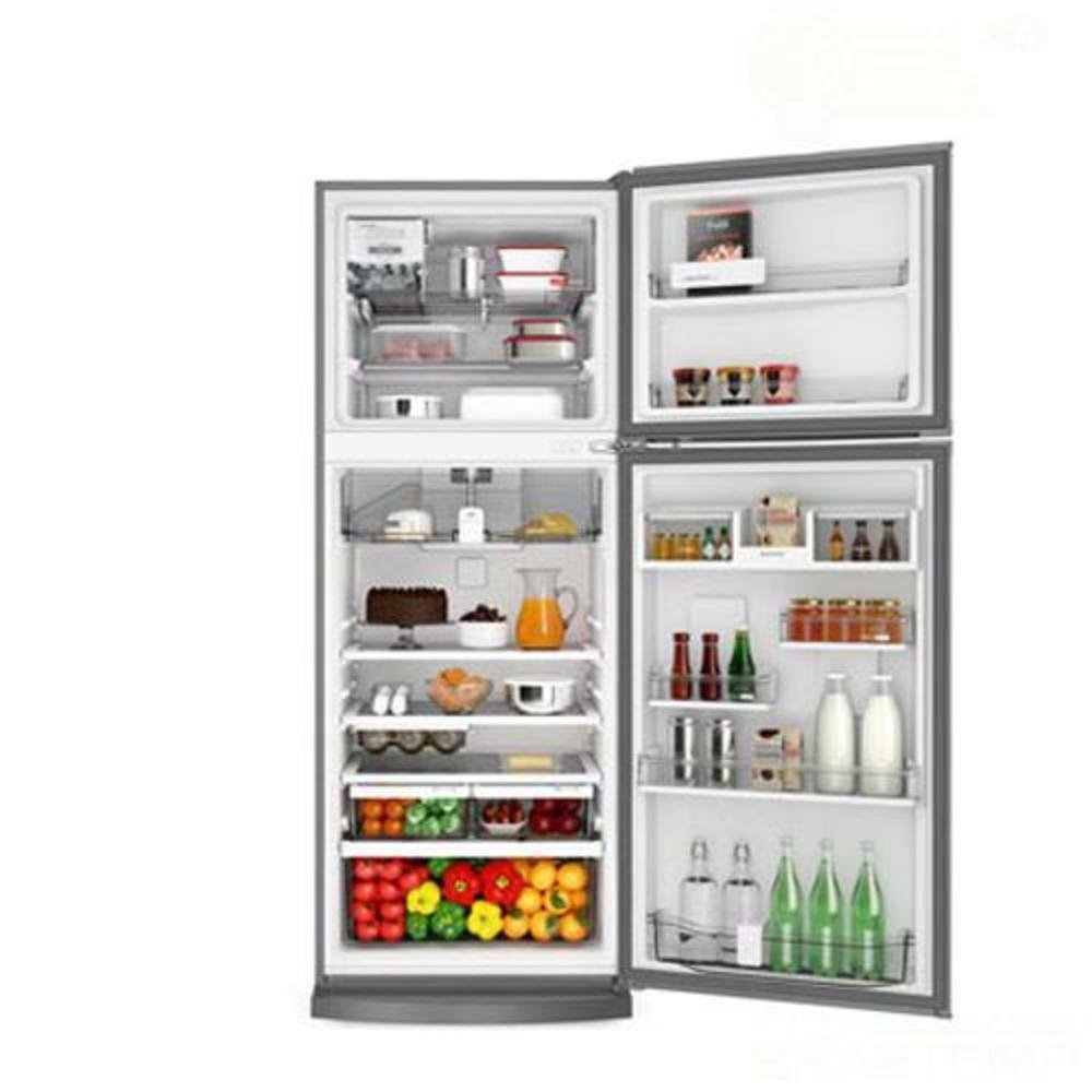 Imagem 3 de 5 do produto Refrigerador 02 Portas Brastemp Frost Free 462 Litros Com Turbo Ice e Painel Eletrônico Evox, 220V - Brm56ak