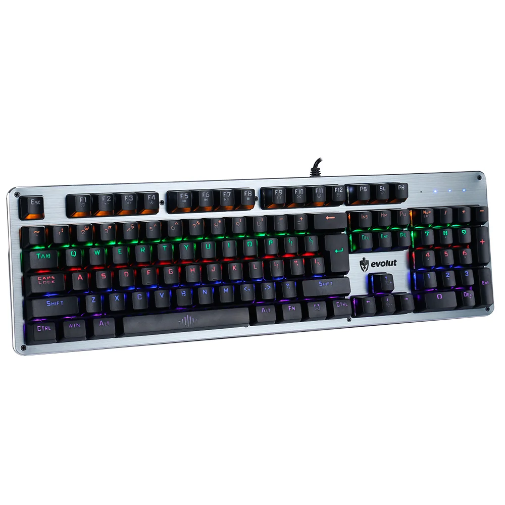 ヨーレイカ　ツーバーナー Teclado Gamer Mecânico Deathstalker v2, USB, RGB, Switch Vermelho