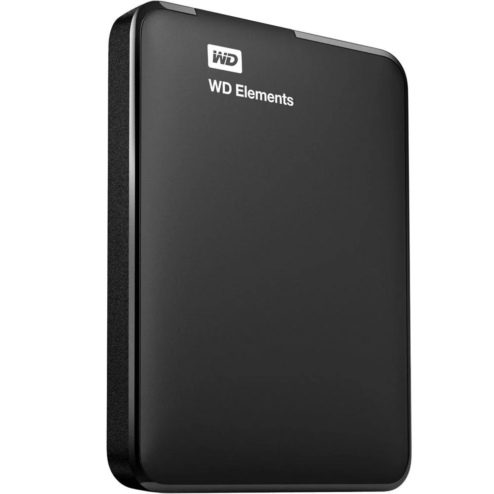 HD Externo Portátil WD 1TB Elements, USB 3.0 - WDBUZG0010BBK-WESN