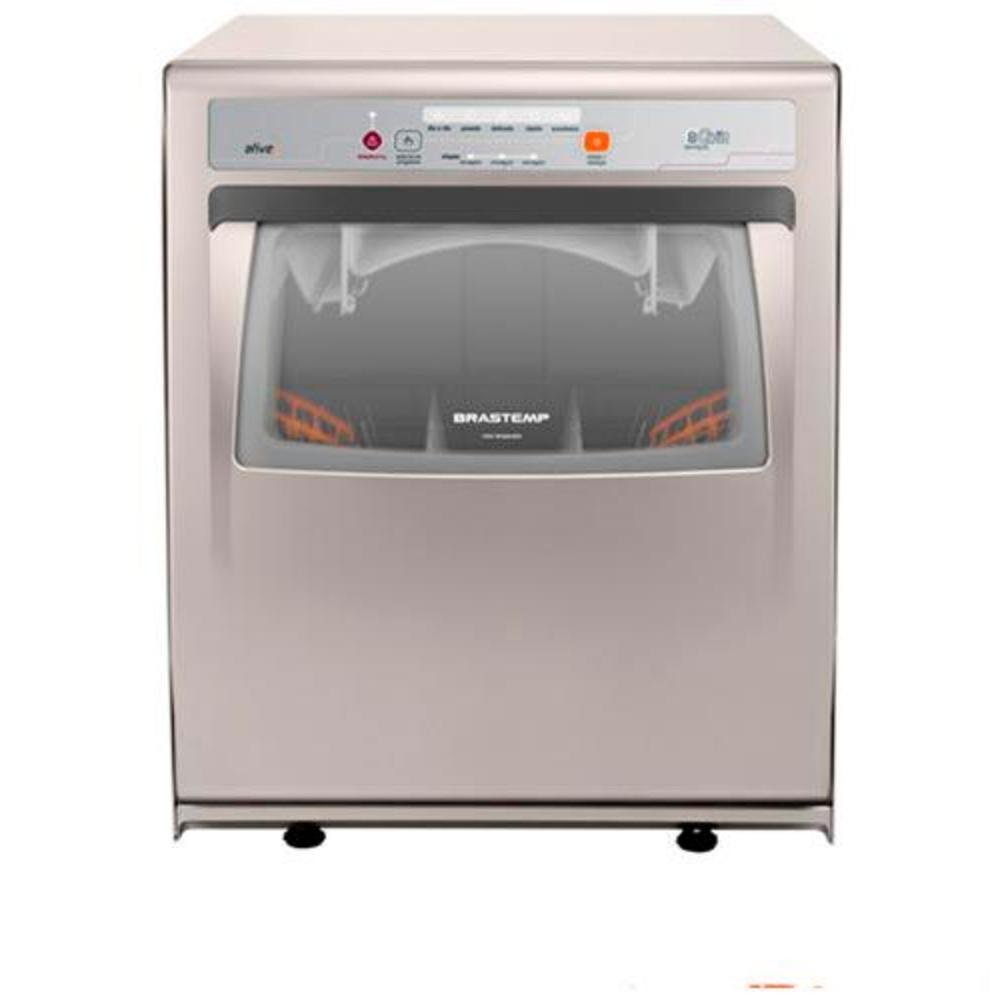 Imagem 3 de 5 do produto Lava-louças Brastemp com 8 Serviços, 05 Programas de Lavagem e Painel Blue Touch, Prata, 220V - Blf08as