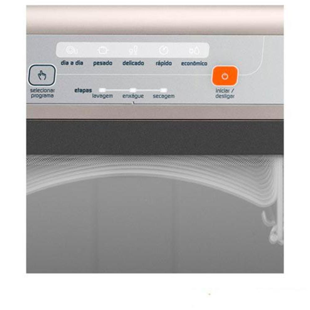 Imagem 5 de 5 do produto Lava-louças Brastemp com 8 Serviços, 05 Programas de Lavagem e Painel Blue Touch, Prata, 220V - Blf08as
