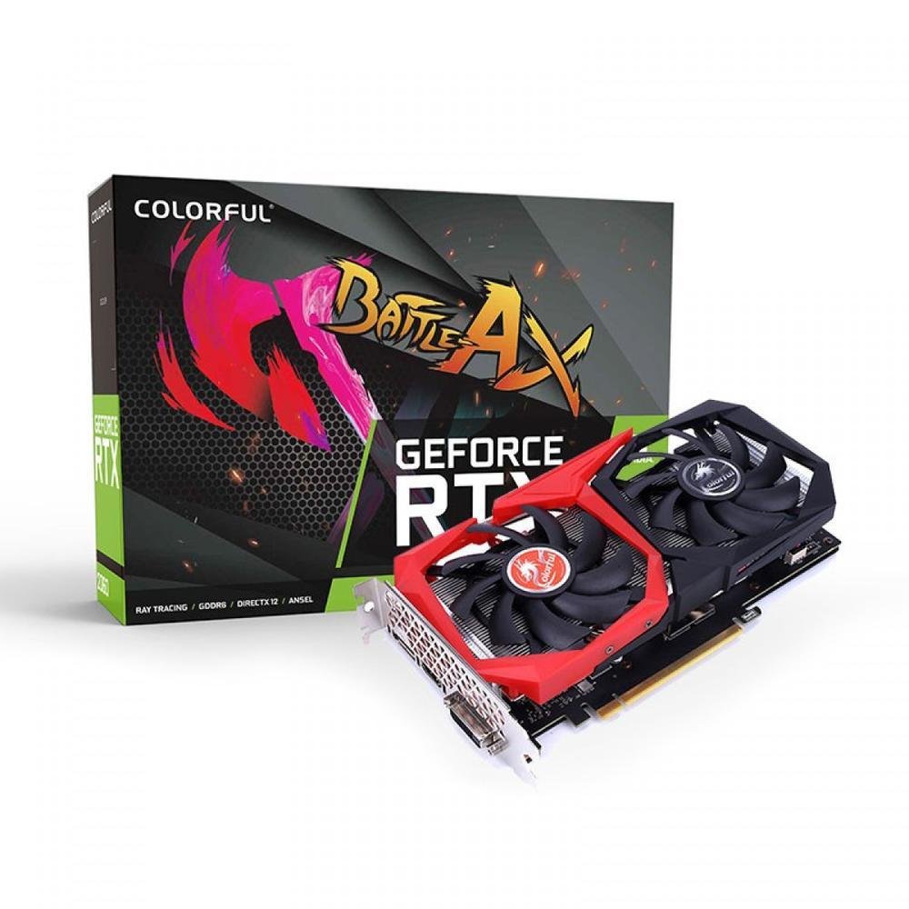 COLORFUL GeForce RTX 2060 本体 Placa De Vídeo Colorful Nvidia GeForce RTX 2060 NB-V, 6GB, GDDR6