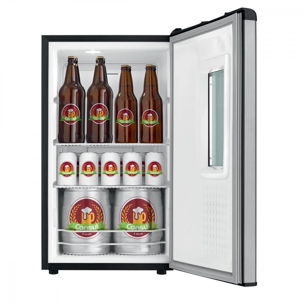 Imagem 2 de 5 do produto Cervejeira Consul, 82 Litros, Frost Free, 127V, Titanium - Czd12at