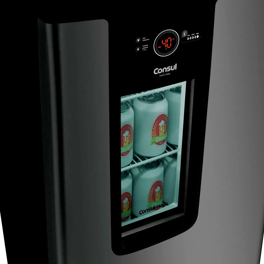 Imagem 5 de 5 do produto Cervejeira Consul, 82 Litros, Frost Free, 127V, Titanium - Czd12at