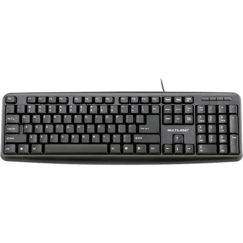 Imagem 2 de 5 do produto Teclado Slim Multi Standard, Preto ABNT - USB TC065