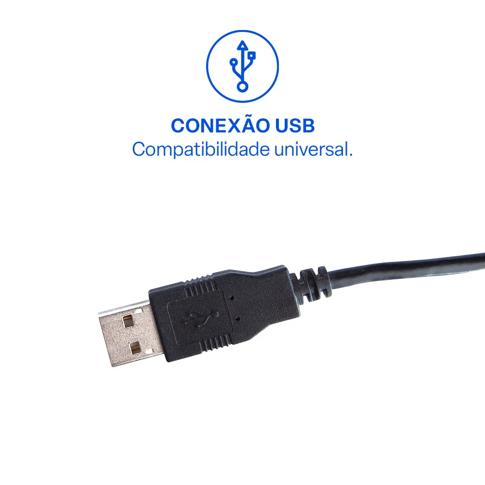 Imagem 2 de 5 do produto Mouse Multi, USB, Emborrachado, Ergonômico, Preto - MO222