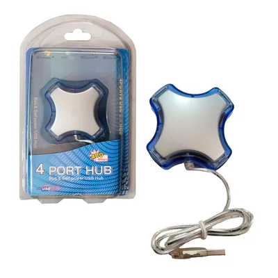 Hub 4 Portas Oem, Usb 2.0, Prata