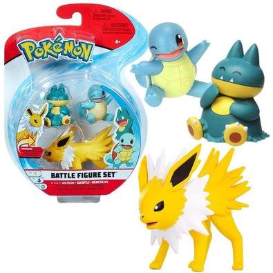 Escolha o Pokémon certo para cada Batalha Pokémon! São 3 figuras sortidas e articuladas para você colecionar e brincar. Seja você também um treinador