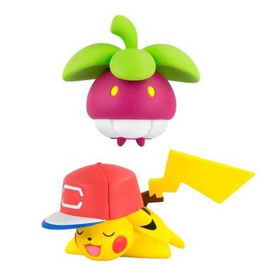 Figuras articuladas de 2 à 9 cm dos personagens de Pokemon para completar sua brincadeira e recriar cenas da série.