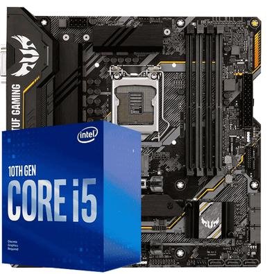 Kit Upgrade com Processador Intel Core i5-10400f, Placa Mãe Asus TUF B460m Plus