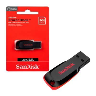 Pendrive 128GB Sandisk, USB 2.0 - SDCZ50-128G-B35