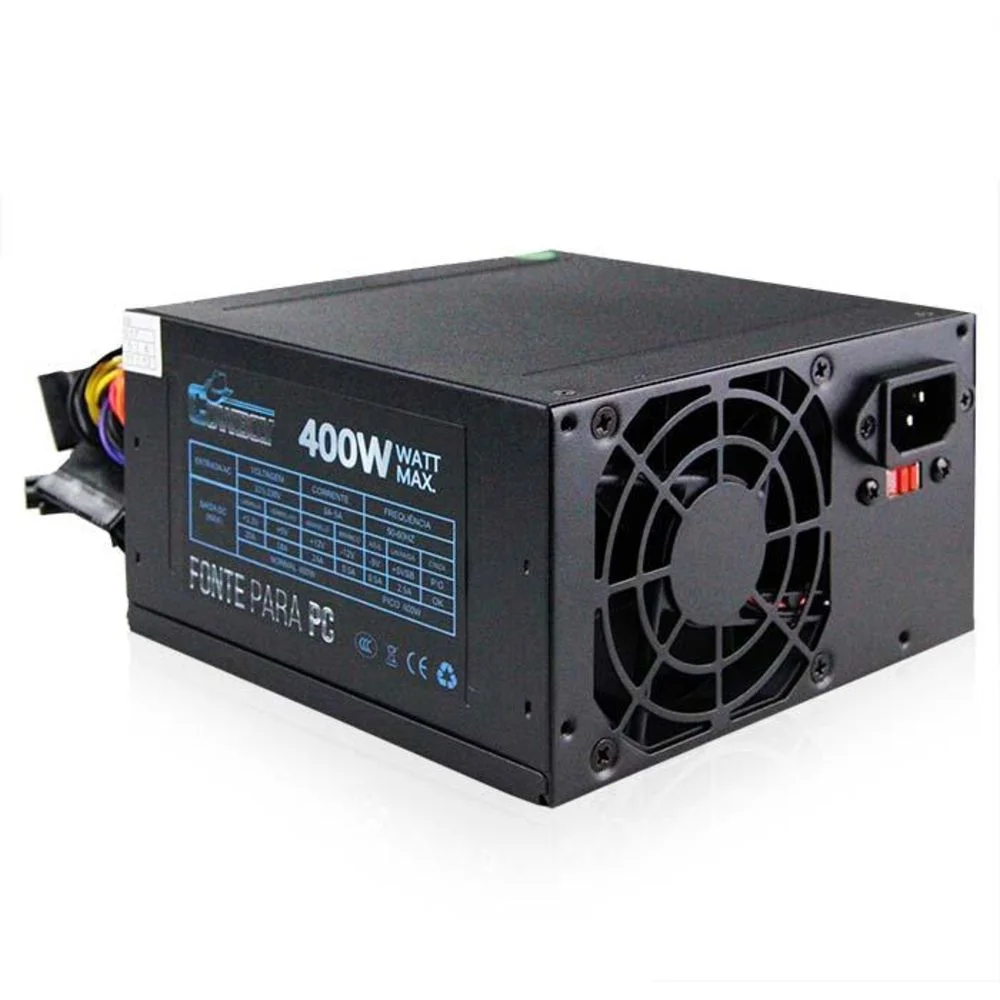 Imagem 3 de 4 do produto Fonte Knup Gamer ATX, 400W, Bivolt, 24 Pinos - KP-532