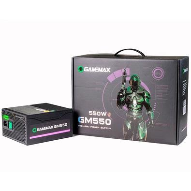A Fonte GM550 oferece a melhor energia para seu computador. Com potência de 550W, PFC Ativo, certificado de eficiência 80 Plus Bronze, seu computador