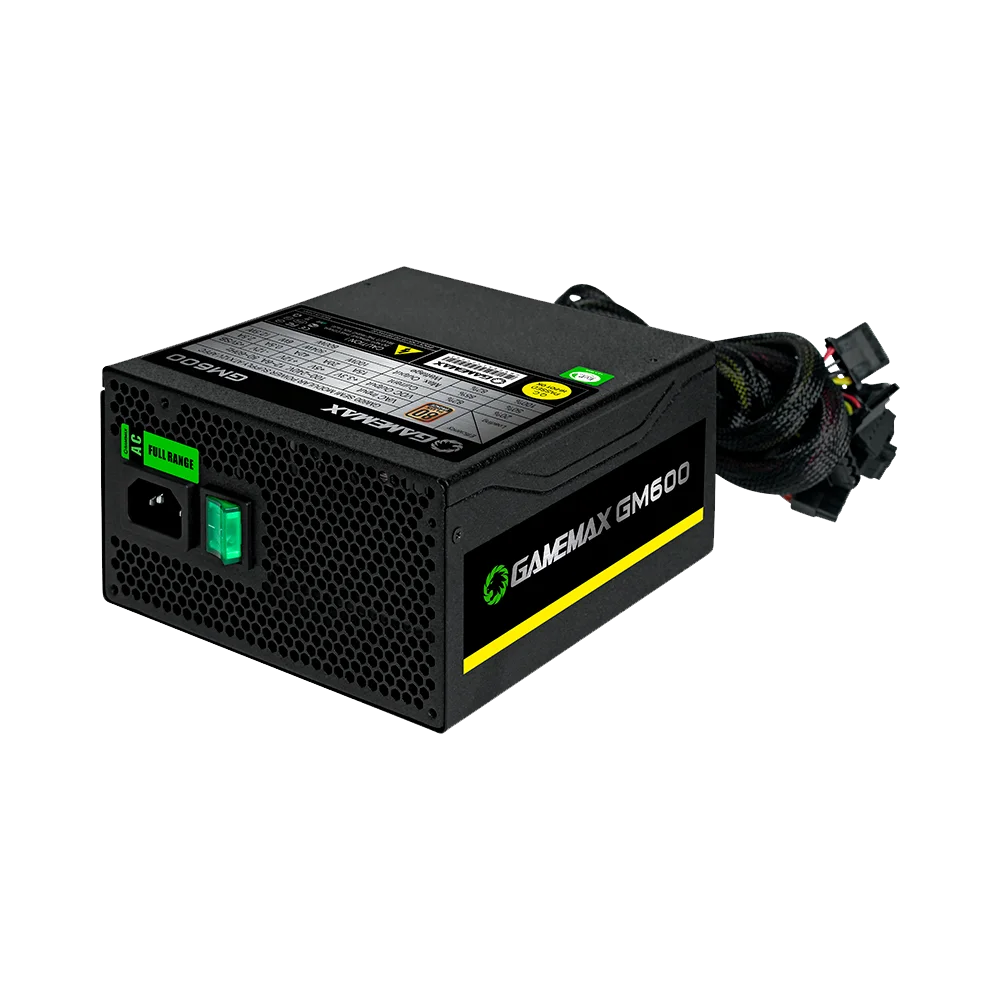 Fonte Gamemax Gamer GM600, 600W, 80 Plus Bronze, Semi-Modular, PFC Ativo, Box - GM600R2A19C0187
