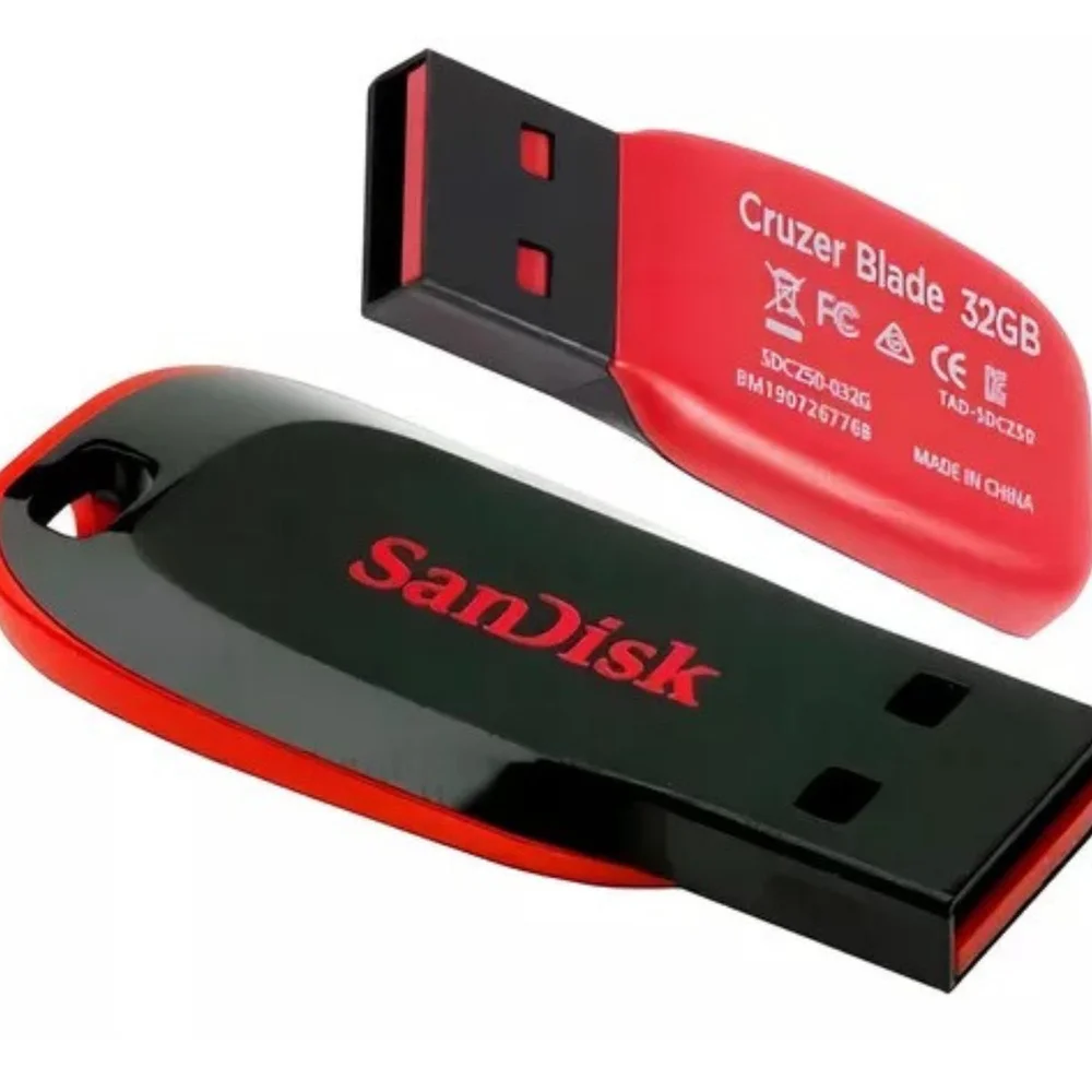 Imagem 2 de 5 do produto Pen Drive Cruzer Blade, Usb 2.0 32GB Sdcz50-032g-b35 - Sandisk.
