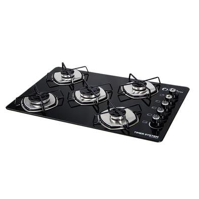 Fogão Cooktop 5 Bocas com a Exclusiva Tecnologia Timer System da Eletros Inteligentes traz para sua vida Segurança que reduz os riscos de acidentes ca