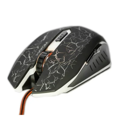 Mouse Gamer Hayom MU-2912, 2400 DPI, 6 Botões, Preto Com LED