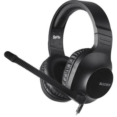 Spirits é equipado com alto-falantes de 50mm e fornece um excelente som stereo. O controle prático localizado no fone esquerdo torna fácil e super prá