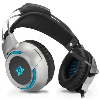 Headset Gamer Adamantiun Kira Driver com Led, 50mm, P2