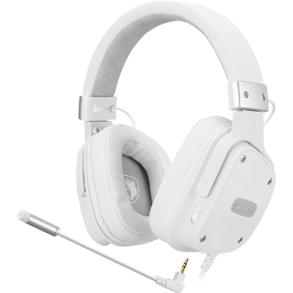 Headset Gamer Sades Snowwolf, Compatibilidade PC, Xbox One, PS4, Nintendo Switch, VR, Celular, Branco - Sa-722s Headset Gamer Sades Snowwolf, Compatibilidade PC, Xbox One, PS4, Nintendo Switch, VR, Celular, Branco - Sa-722s
