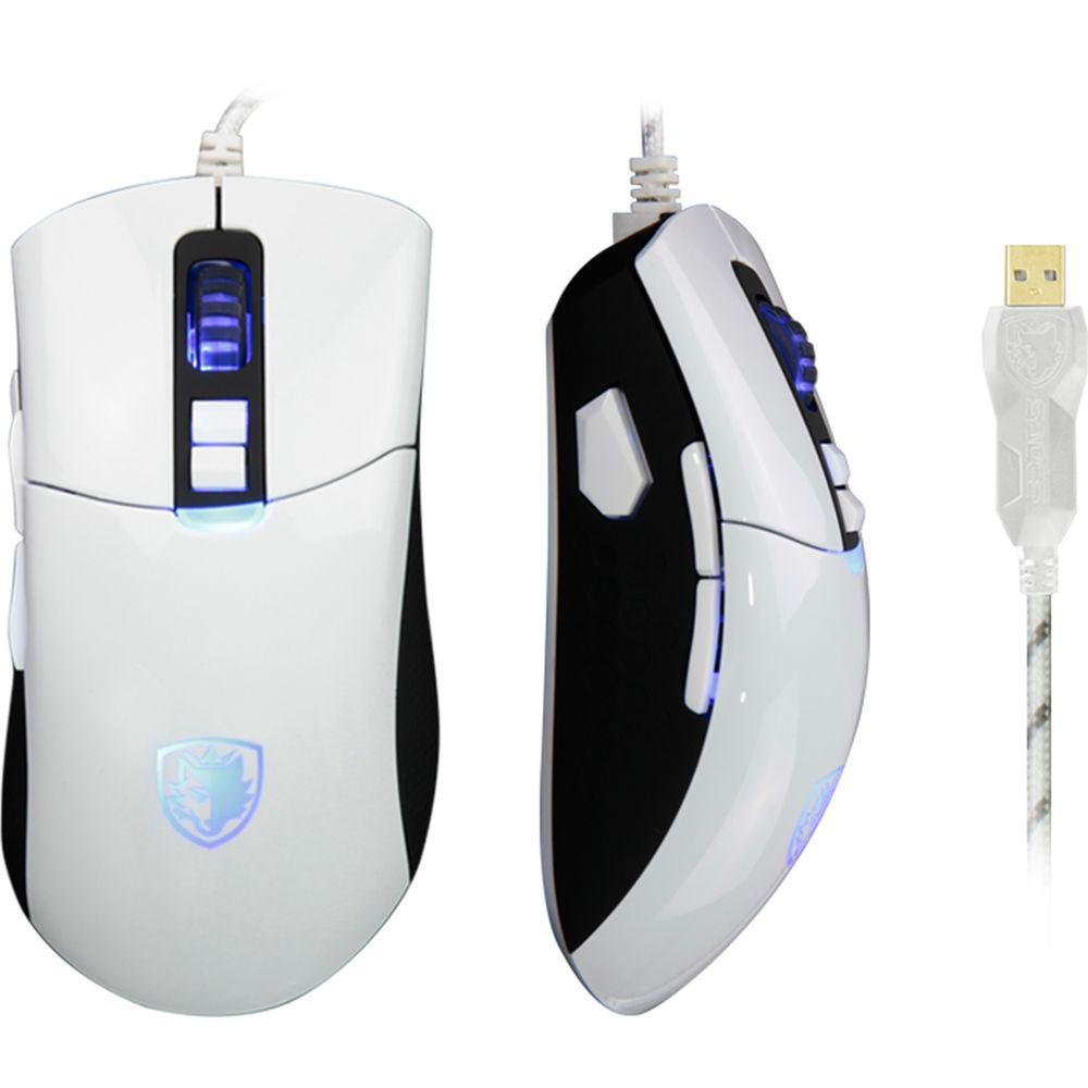 Imagem 2 de 5 do produto Mouse Gamer Sades Gunblade S16, Branco