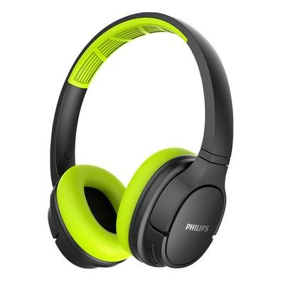 Fone de Ouvido Bluetooth Philips, Verde/Preto - Tash402lf-00 | KaBuM!