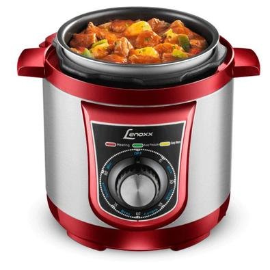 A panela de pressão elétrica Lenoxx PPP 163 é ideal para o preparo de vários alimentos como: peixes, legumes, arroz, aves, sopa, feijão, carnes entre