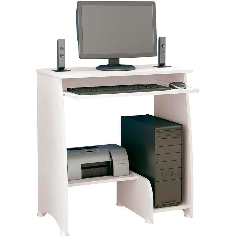 Mesa Artely P/ Computador com 3 Prateleiras Pixel Artely, Branco