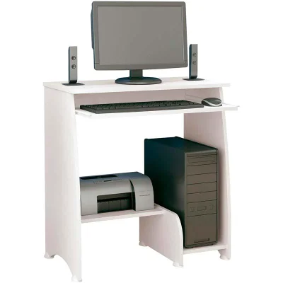 Mesa Artely P/ Computador com 3 Prateleiras Pixel Artely, Branco
