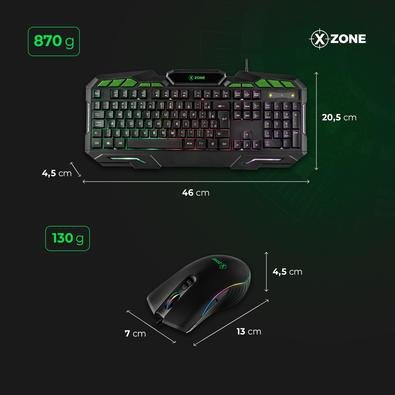 Combo Gamer Teclado Com 7 Kabum