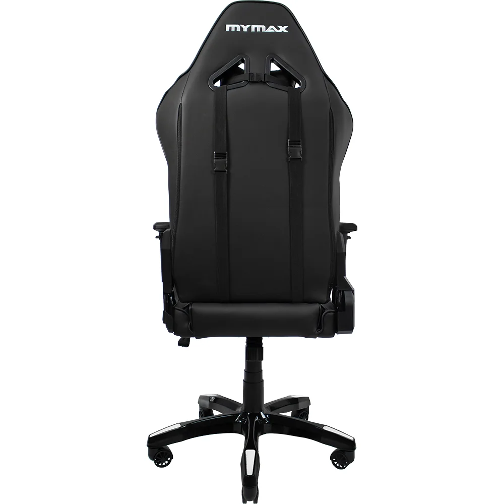 Cadeira Gamer Mymax Mx12, Peso Máximo Suportado: 150kg, Giratória, Preto/Branco Cadeira Gamer Mymax Mx12, Peso Máximo Suportado: 150kg, Giratória, Preto/Branco