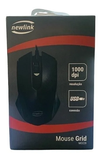 Imagem 2 de 2 do produto Mouse Newlink Mo228, USB, Grid, Preto