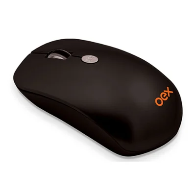 Mouse Wireless Oex, Flat, Preto - MS401