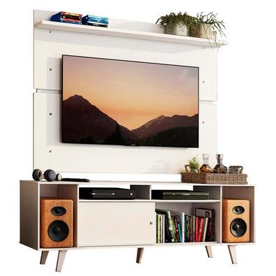 A combinação do Rack Cancun com o Painel 2101 é a escolha ideal para renovar a sua sala de estar com toda a qualidade que os produtos da Madesa oferec