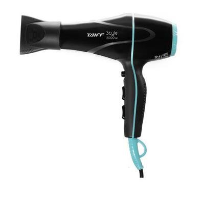 Secador de Cabelo Taiff Style 2000W - Preto e Azul - 220V Potência: 2000W Consumo,ideal para uso pessoal, proporciona agilidade e rapidez na secagem e